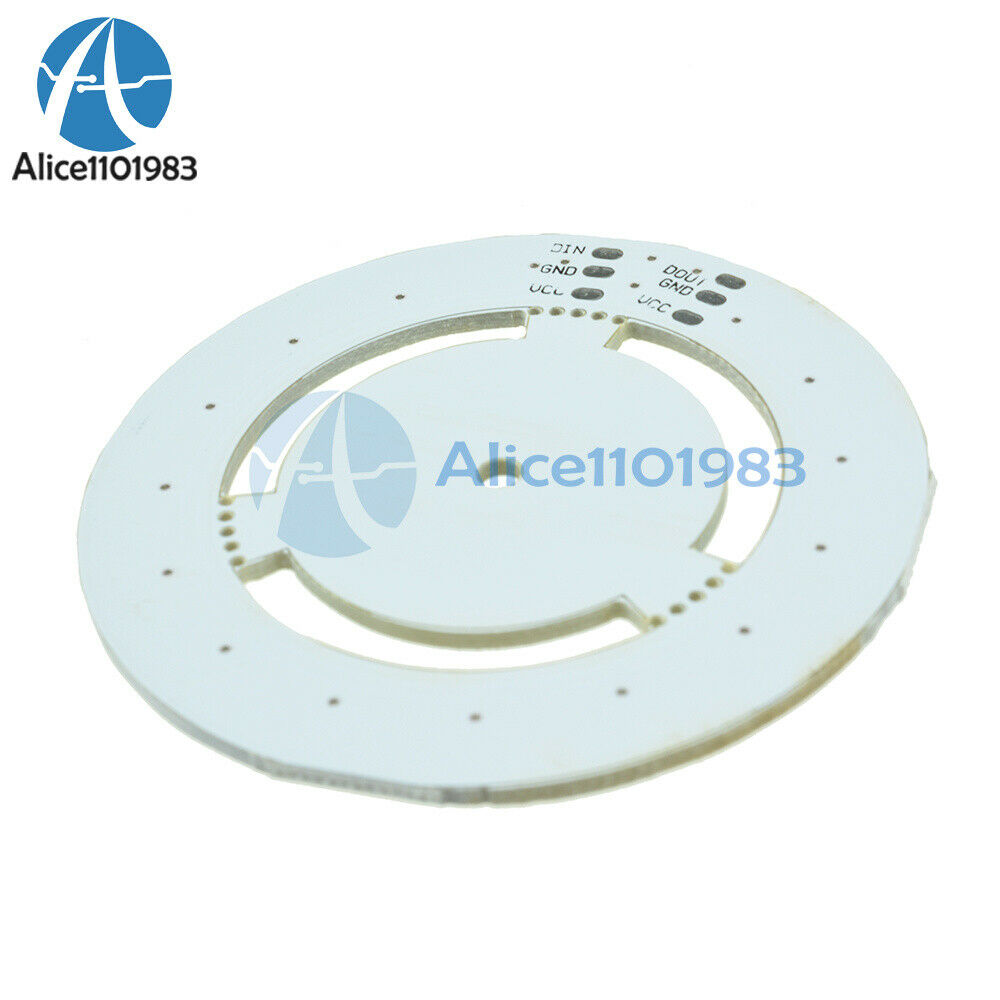 WS2812 WS2811 5050 RGB LED Lamp Panel Round 16-Bit 60mm 5V Rainbow Precise
