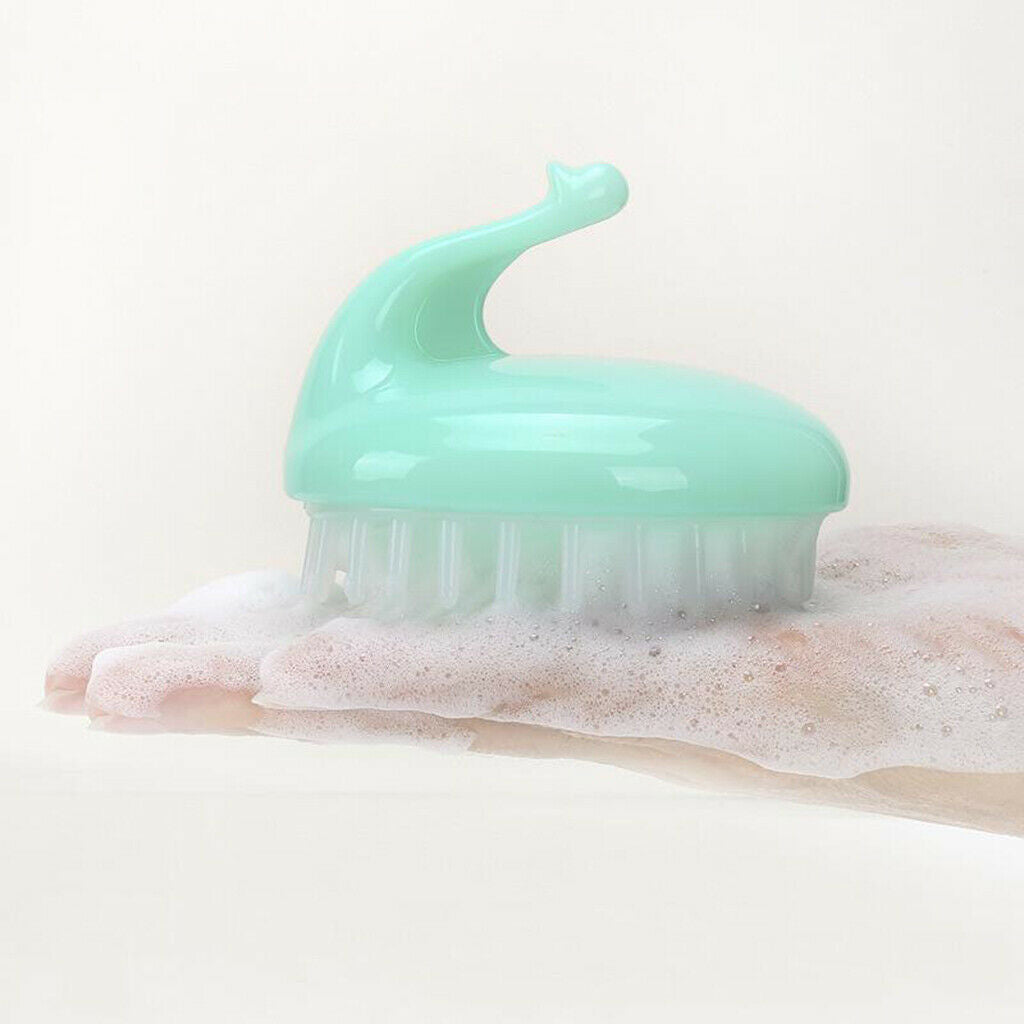 2x Wet & Dry Hair Shampoo Brush Scalp Massage Brush Soft Exfoliate Girls