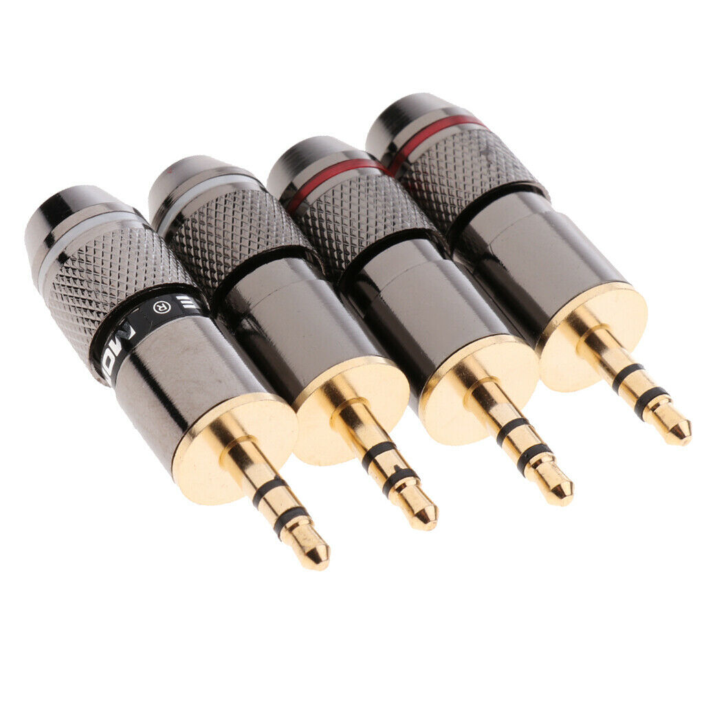 4pcs Stereo Audio Adapter Headphone Repair Replacement Audio Jack