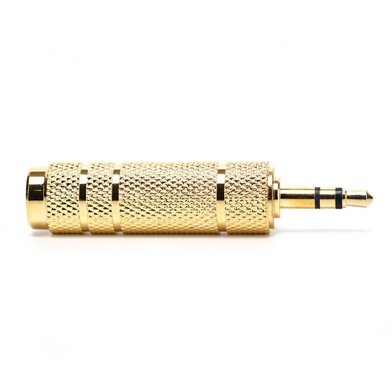 3.5Mm Male To 6.35Mm Female Stereo Audio Plug Headphone Jack Adapter Convert XC