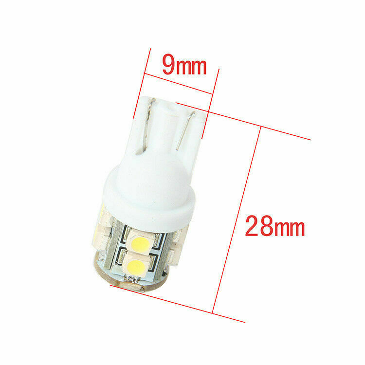 10Pcs T10 1210 10SMD LED Light Bulbs 168 194 W5W Car Turn Signal Lamps Universal