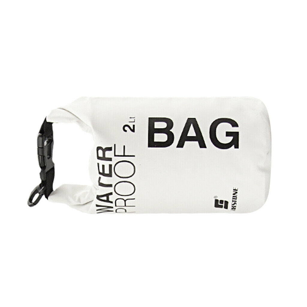 Waterproof Dry Bag Sack Pouch Kayaking Camping Rafting Floating 2L White