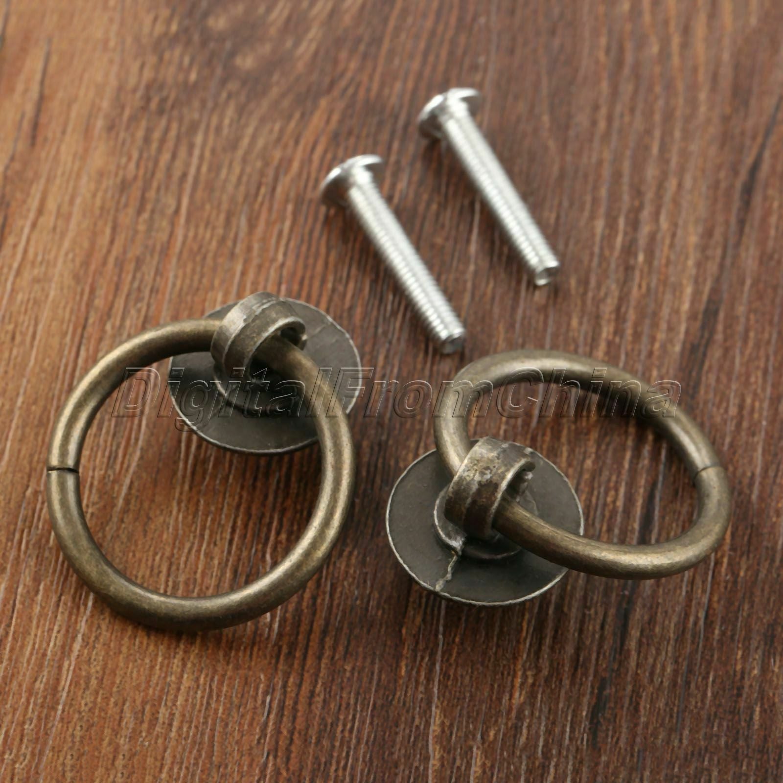 40*30mm Cupboard Drawer Pull Drop Ring Cabinet Knobs Furniture Door Pull Handles