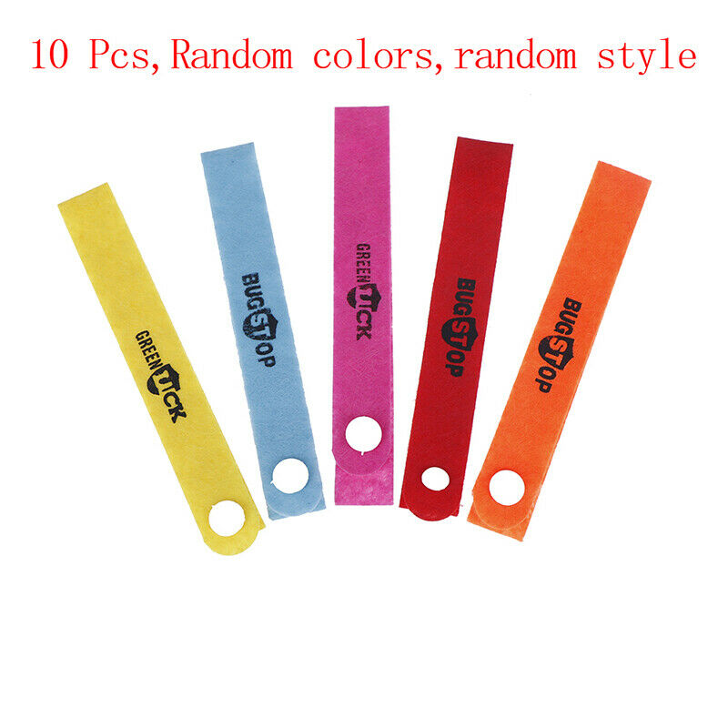 10 Pcs Bracelet Anti Mosquito Insect Bugs Repellent Repeller Wrist Bands TdJ Fx
