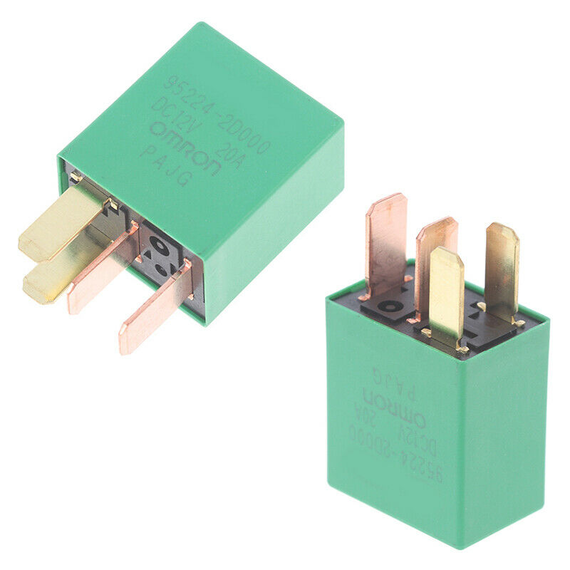 1PC Car Violet Relay for KIA 12V 20A OMRON 4 Pins Green Color Power RelayB L FT