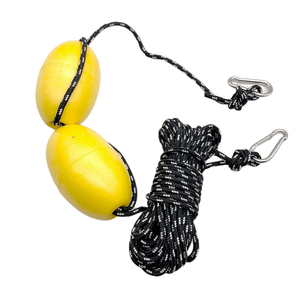 Durable Kayak Tow Rope Floating Throw Anchor Line Drifting Dual Floats