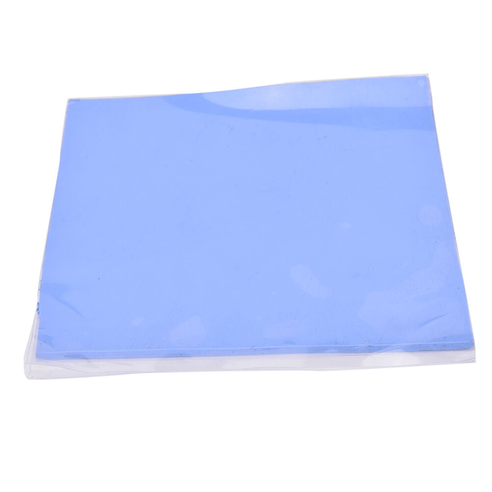 100mmx100mmx2mm Blue Heatsink Cooling Thermal Conductive Silicone Pad Unc.l8