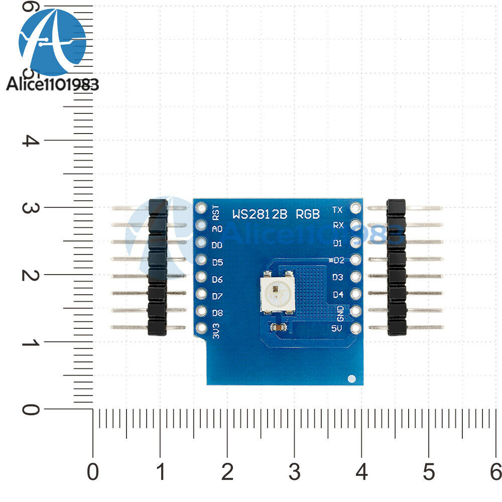 WS2812B RGB Shield for WeMos D1 Mini ESP8266 Shield Module Board