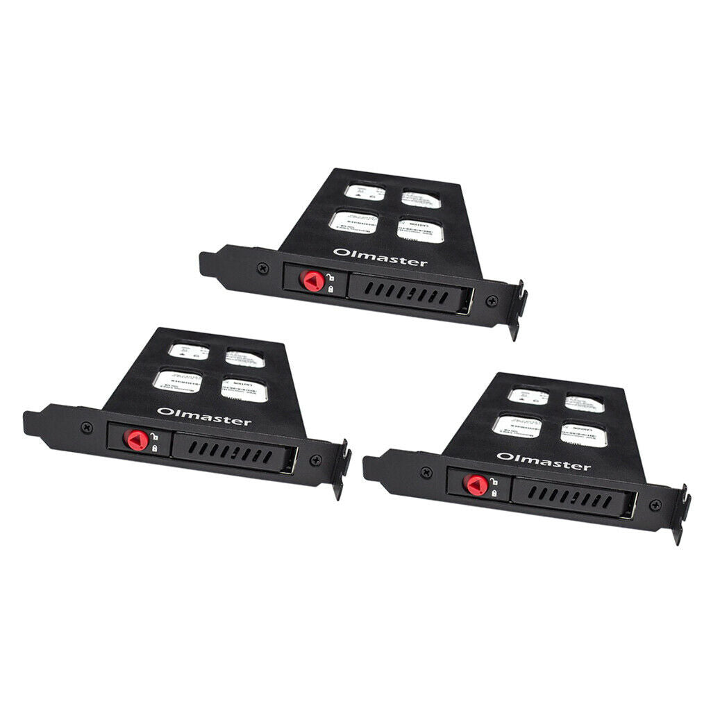 2.5in SATA HDD Bay Hot Swap Backplane Mobile Rack 7.0/9.5mm HDD/SSD Black