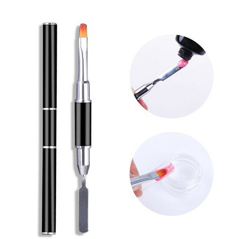 2-In-1 Double-Ended Picker Stainless Steel Nail Tool Flower Brush Dual-Us.l8