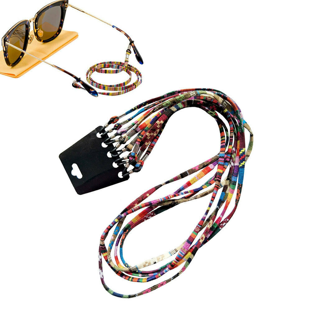 5Pcs Colorful Reading Neck Eyeglass Strap Ethnic Style Sunglasses Cord