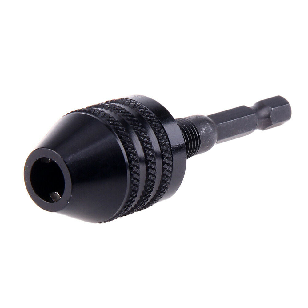 0.6-8mm Keyless Drill Chuck Screwdriver Impact Driver Adaptor Hex Drill @