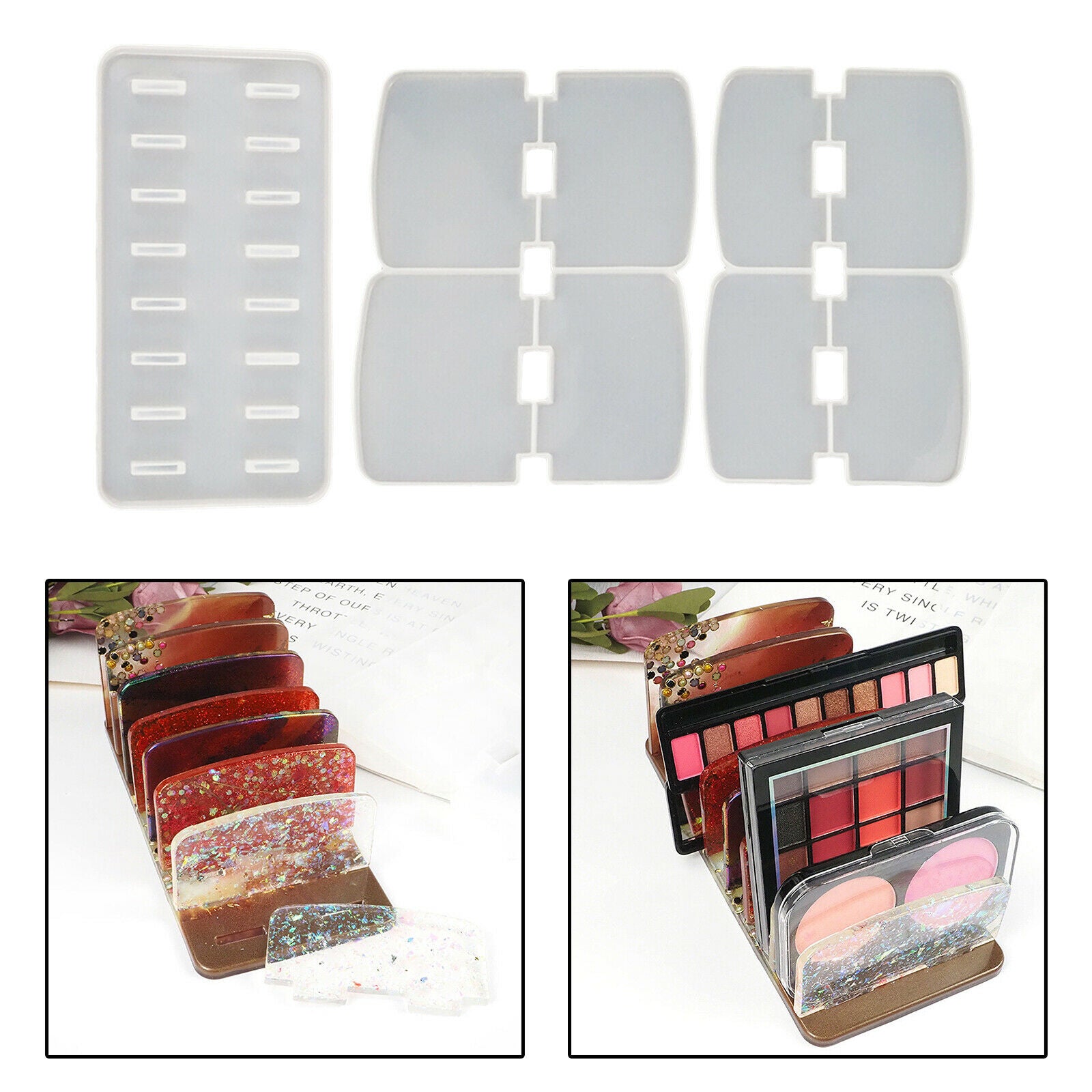 Makeup Organizer Molds Cosmetics Storage Moulds Eyeshadow Holder Crafts