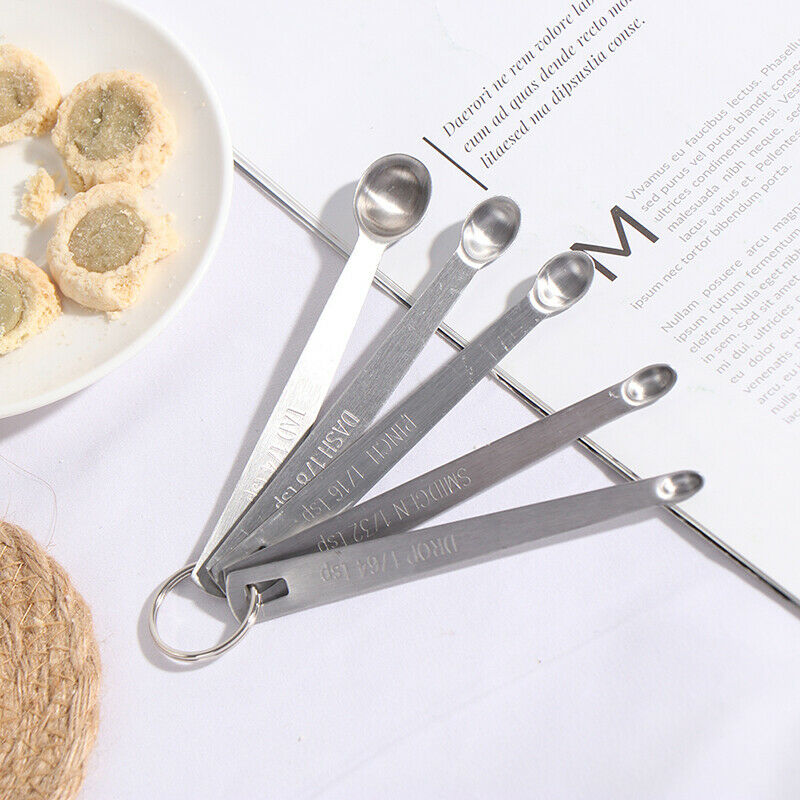 5pcs/Set Measuring Spoon Coffee Measuring Spoons Multiple Size Measuring .l8