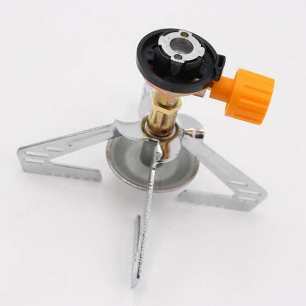 Gas Stove Single Burner Backpacking Stove Zinc Alloy for Mountaineering
