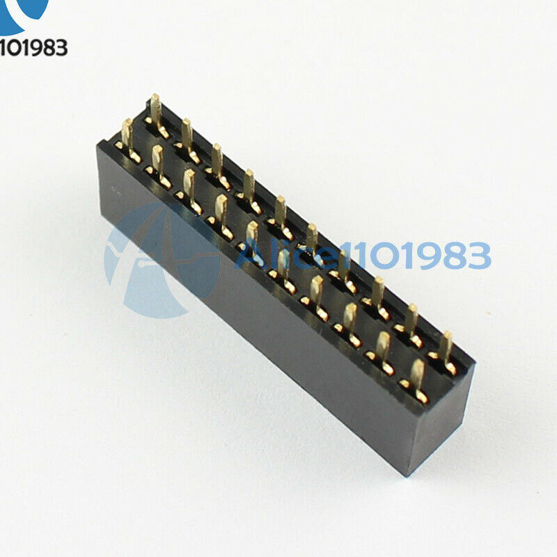 10PCS 2x10 20Pin 2.54mm Double Row Female Straight Header Pitch Socket Pin Strip
