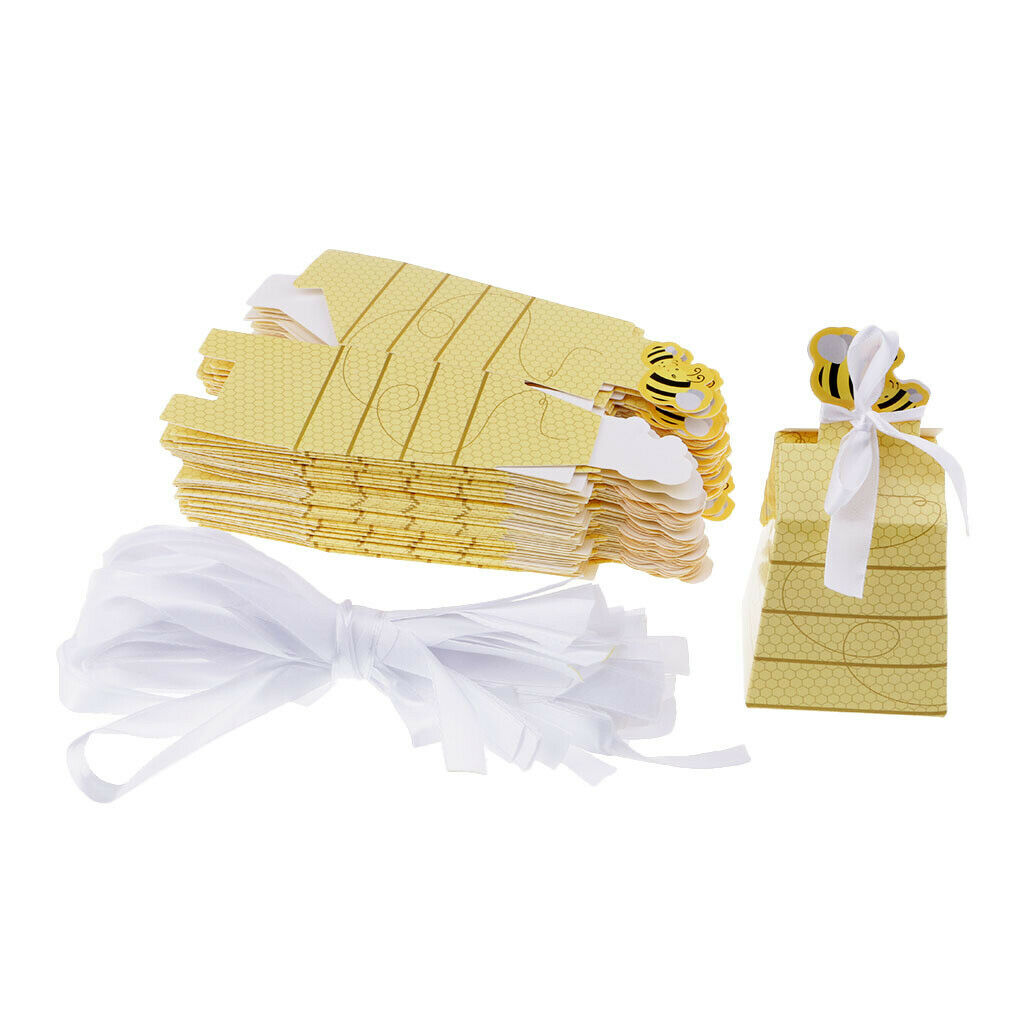 50x Ribbons Candy Box Candy Favor Chocolate Gift Decoration
