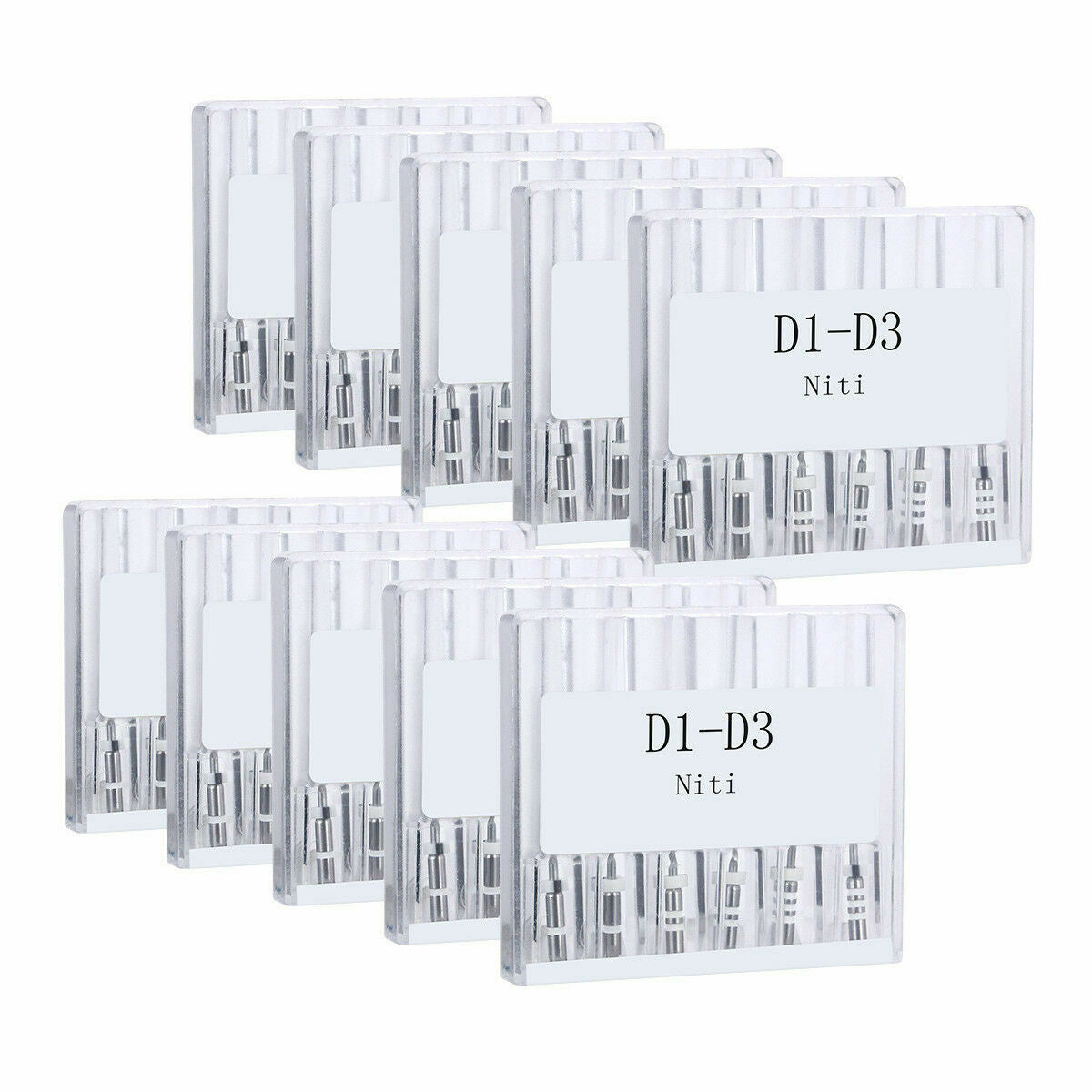 10X Dental Endodontic Retreatment Universal Engine Root Canal NiTi File D1 D2 D3