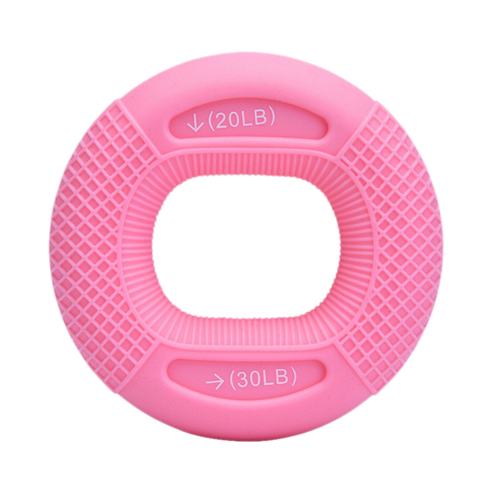 Hand Grip Silicone Ring 2 in 1 Gripper Finger Wrist Fitness Pink 20LB 30LB