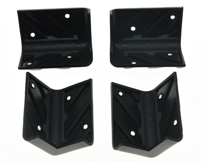 4x Large Guitar AMP Amplifier Protector Corner PA Speaker Cabinets Corners Black