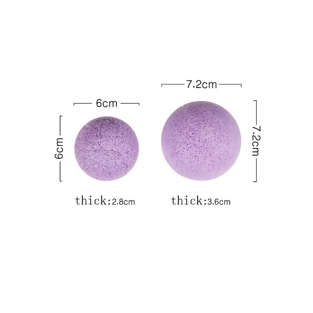 Set of 6 Konjac facial sponges Natural cleansing sponges