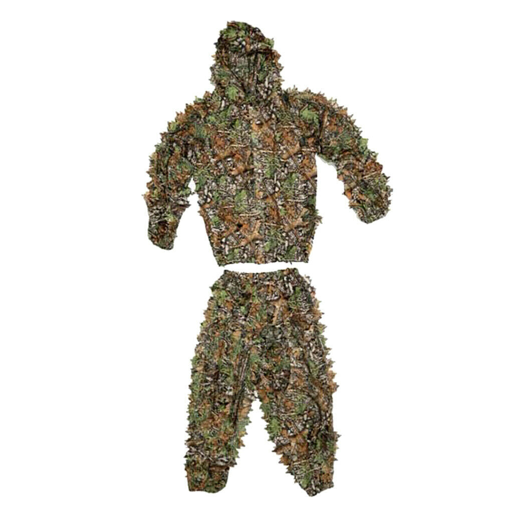 Ghillie suit set sniper train leaf jungle forest woods camouflage kids