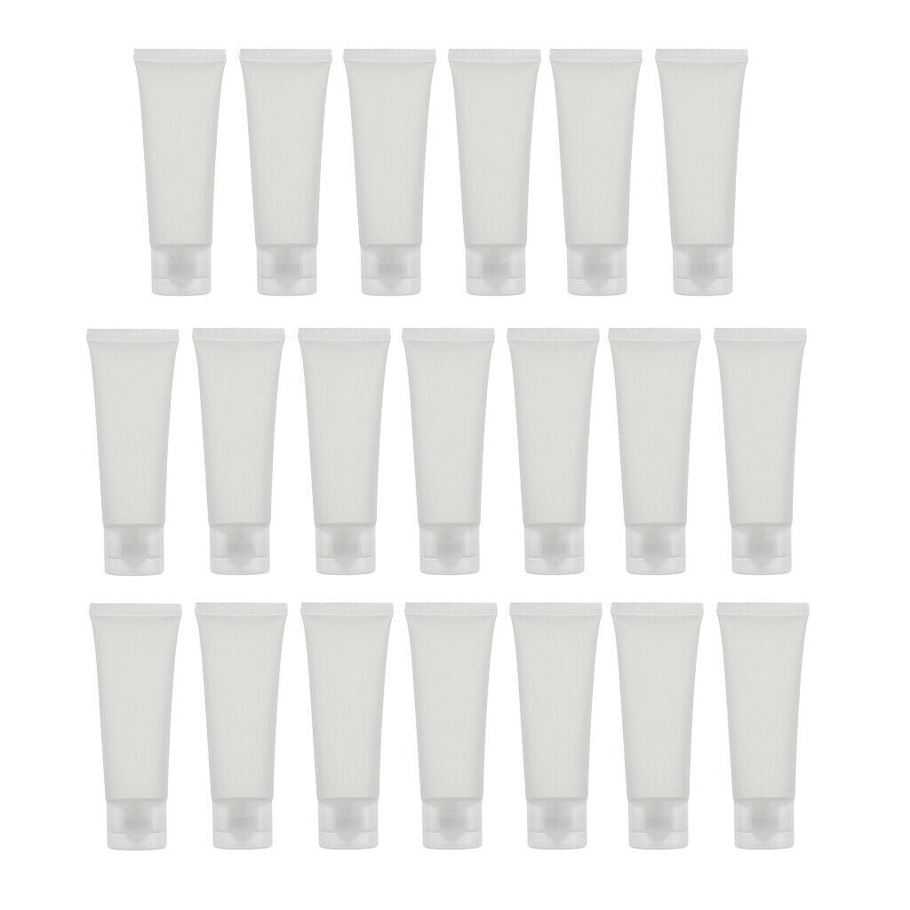40 Pieces 50ml Frosted Empty Tubes Squeeze Skincare Travel Packaging Bottles