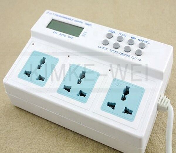 3680W Timer for Aquarium Lights Wave Maker Programmable