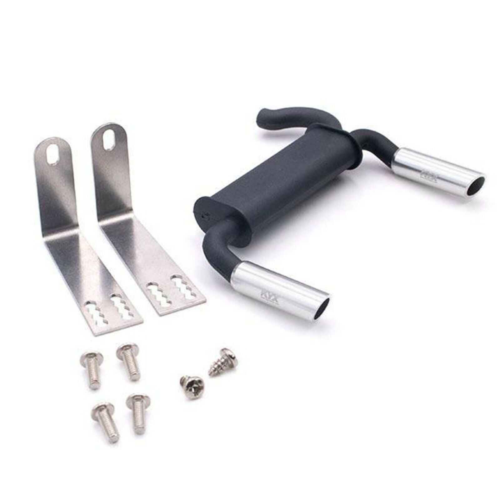 Black Metal Exhaust Pipe Kit Fit For Axial SCX10 90046 -4 1/10 RC Crawler