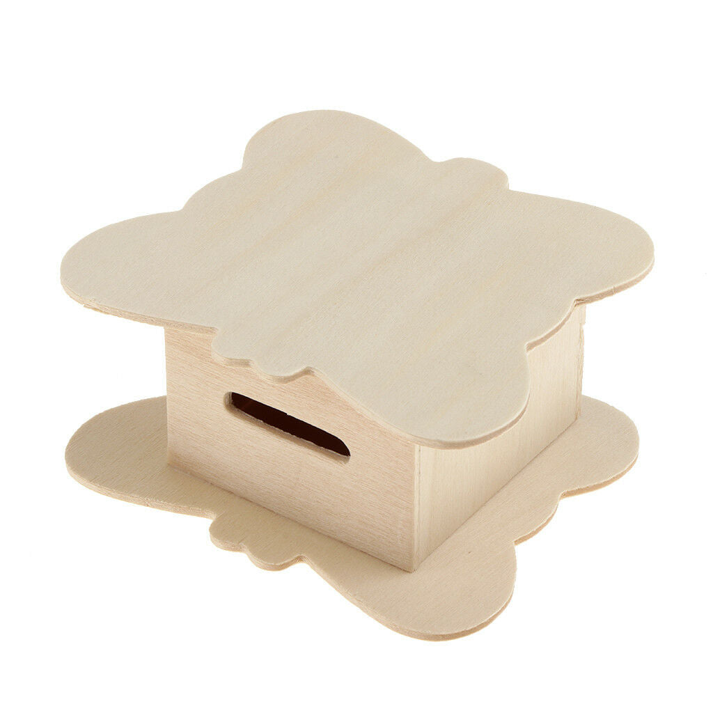 Wooden Butterfly Educational Toys for Kids DIY Personalized Coin Saving Box