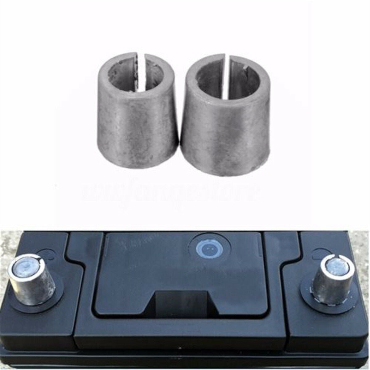 Pair Car Battery Terminal Converters Post Adaptors Sleeves Set 1 x POS + 1 x NEG