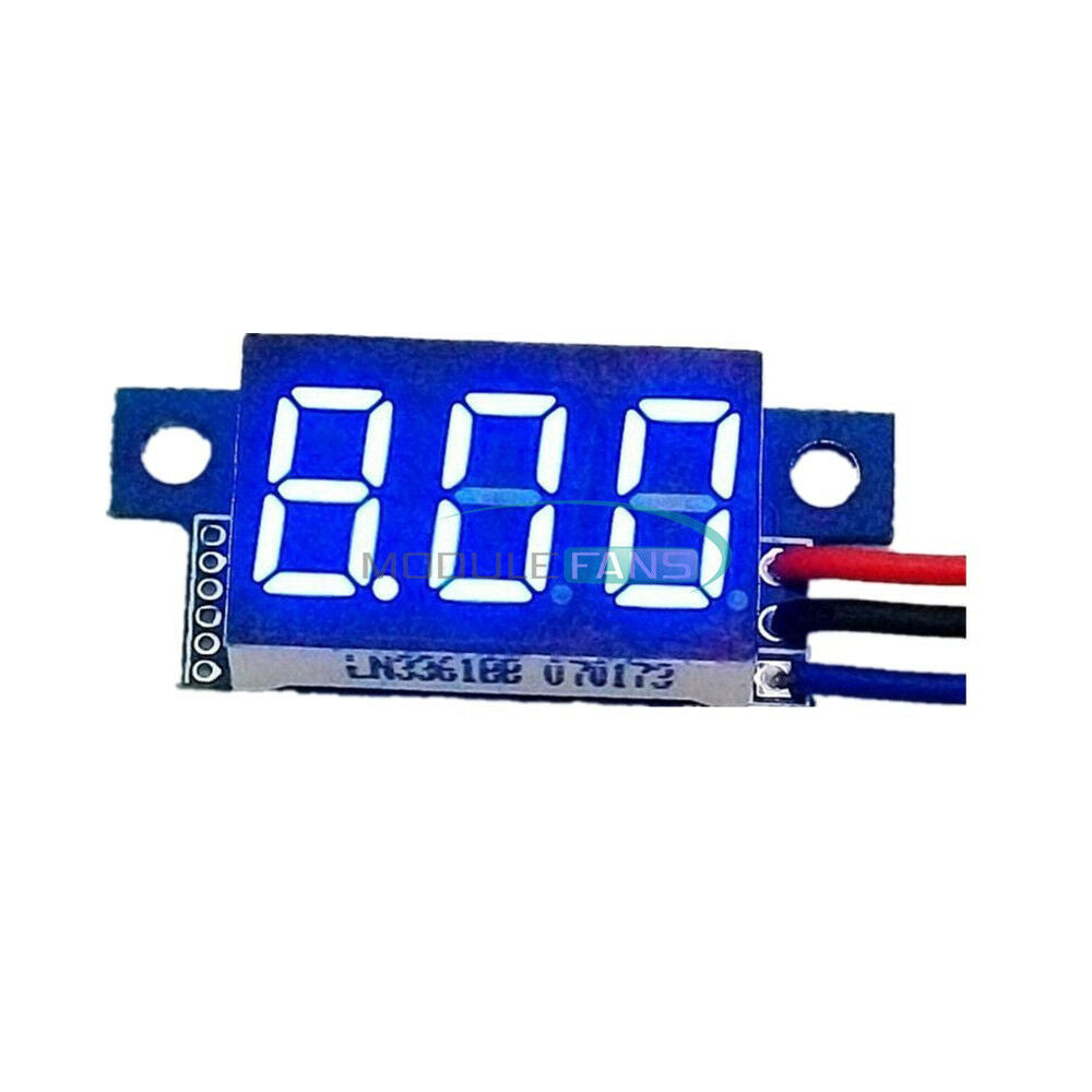 DC0-30V Three Wire 0.36 "digital tube Blue LED Panel Meter Digital Voltmeter
