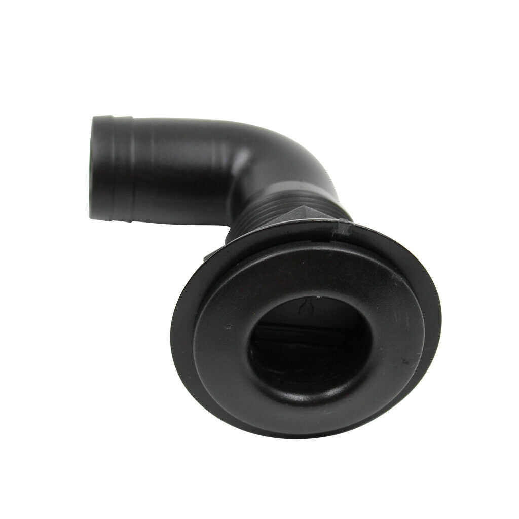 1'' 25mm Polypropylene Thru Hull Fitting Hose 90 Degree for Marine Boat