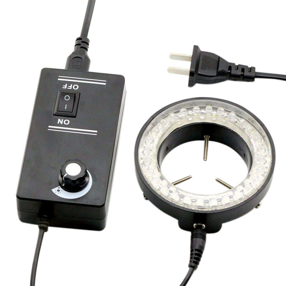 60-LED Adjustable Ring Light illuminator Lamp For STEREO ZOOM Microscope NICE