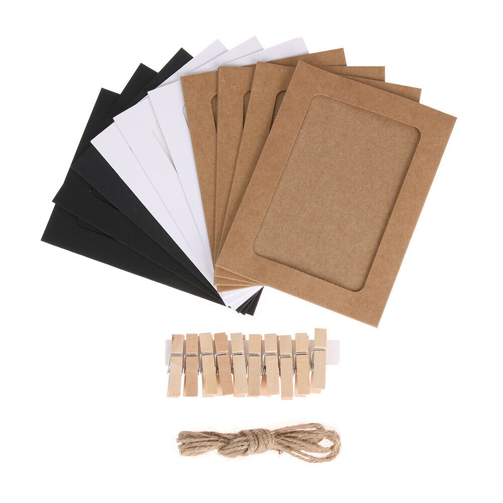 10pcs 5 inch Wall Hanging Photo Paper Frame Picture Display Modern Art Home