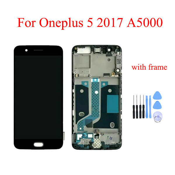 For OnePlus 5 A5000 LCD Display Touch Screen Digitizer Replacement +Frame