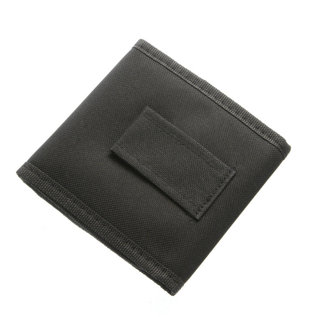 Black 3Solt 3 Pockets Cam 25mm-82mm Filter Case Bag Wallet Shell Lens Holder