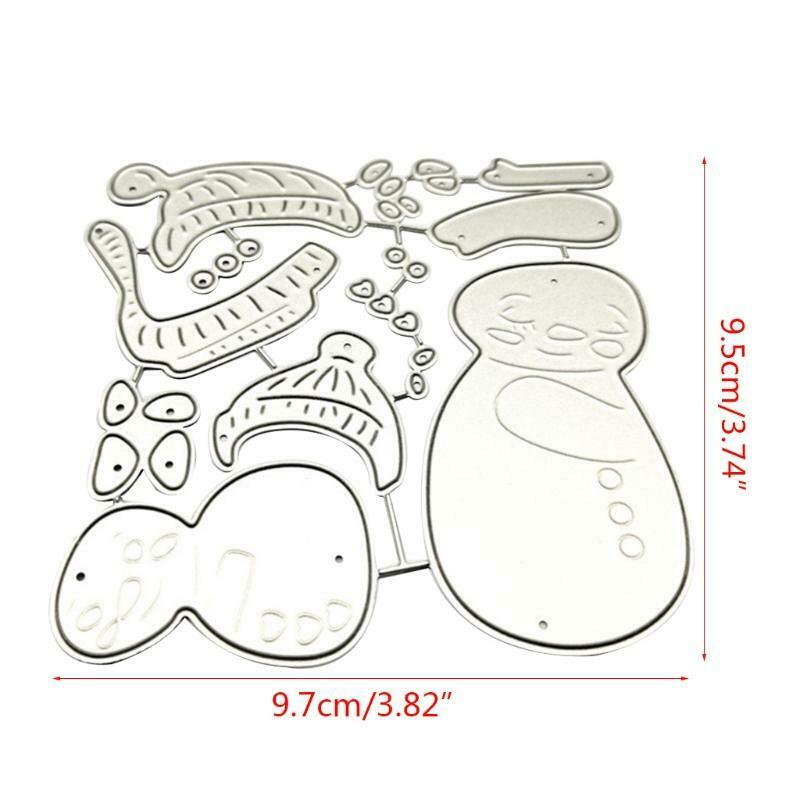 Christmas Snowman Hug Metal Cutting Dies Stencil DIY Scrapbooking Album Paper