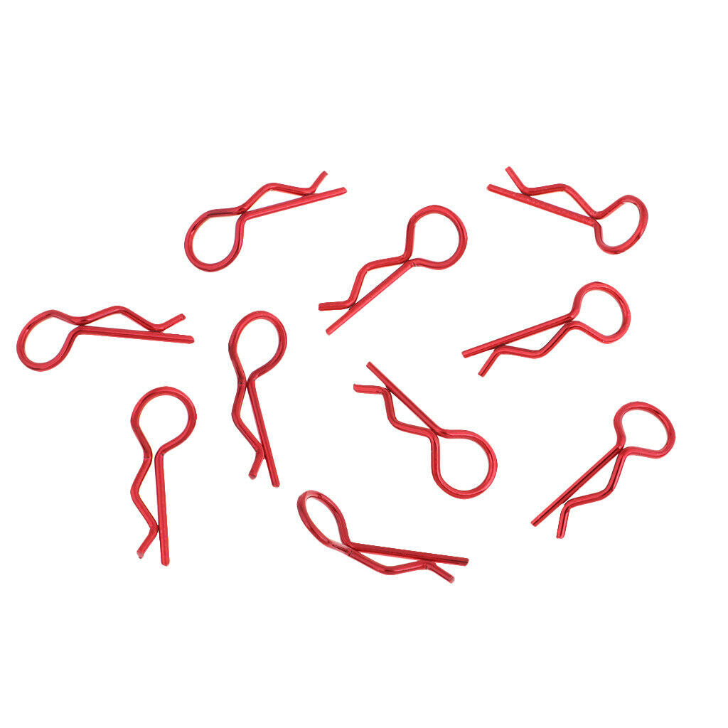40x Metal RC Car Shell Clips R Pins for 1:10 1:12 1:16 1:8 RC Buggy Truggy
