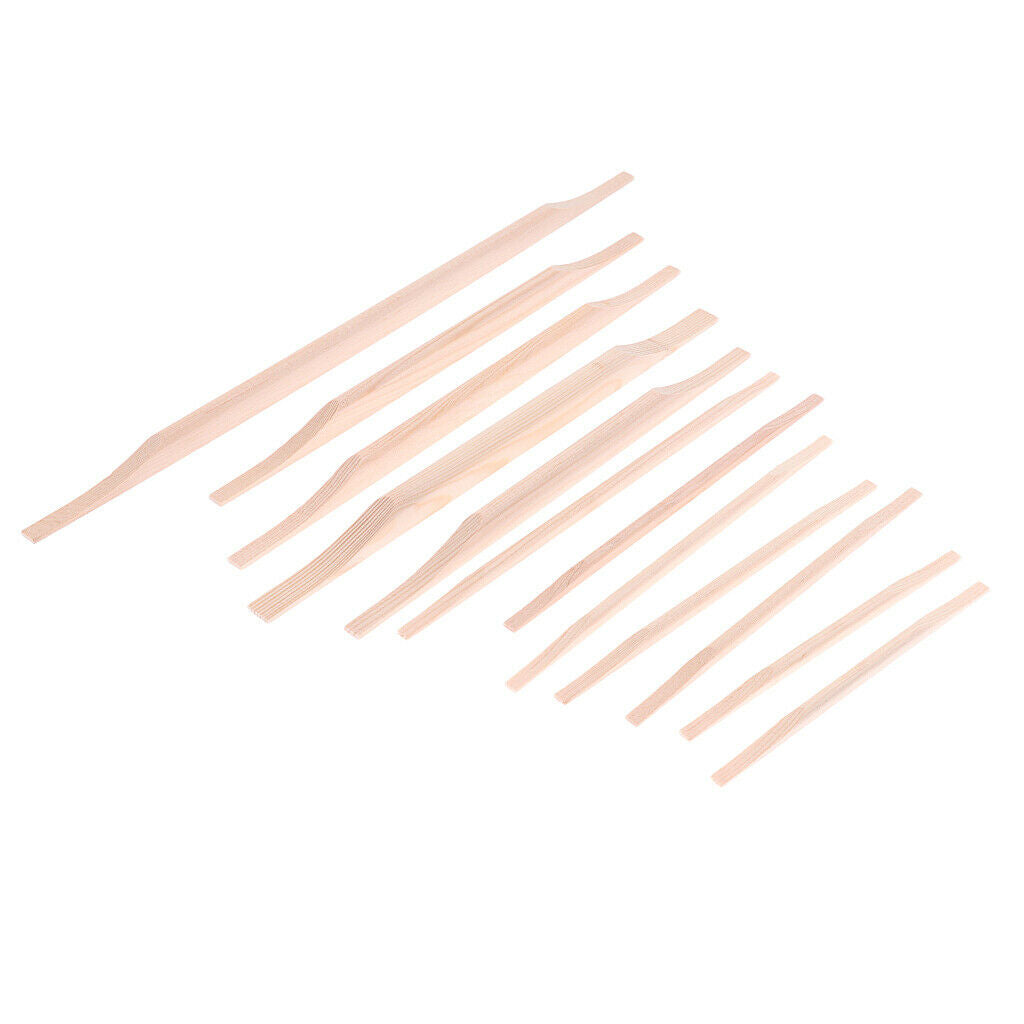 12 Pieces Luthier Tool Bracewood Kit for Acoustic Guitar