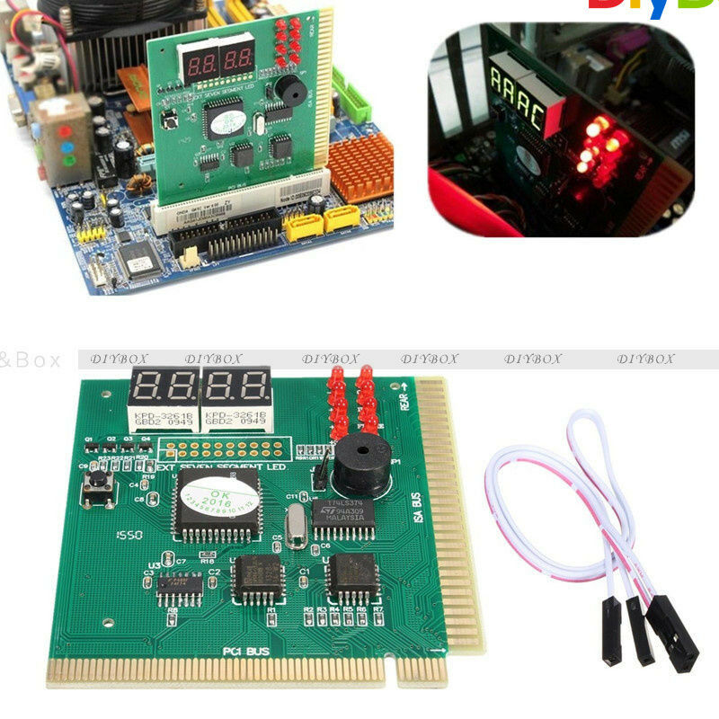 LED 4 Digit PC Analyzer Analysis Diagnostic Tester POST Card PCI Motherboard