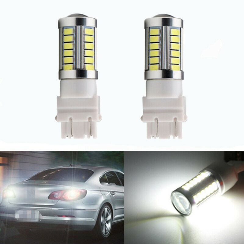 2x 3157 3057 4114 Backup Reverse Light White 6000k Aluminum Led for Chevrolet