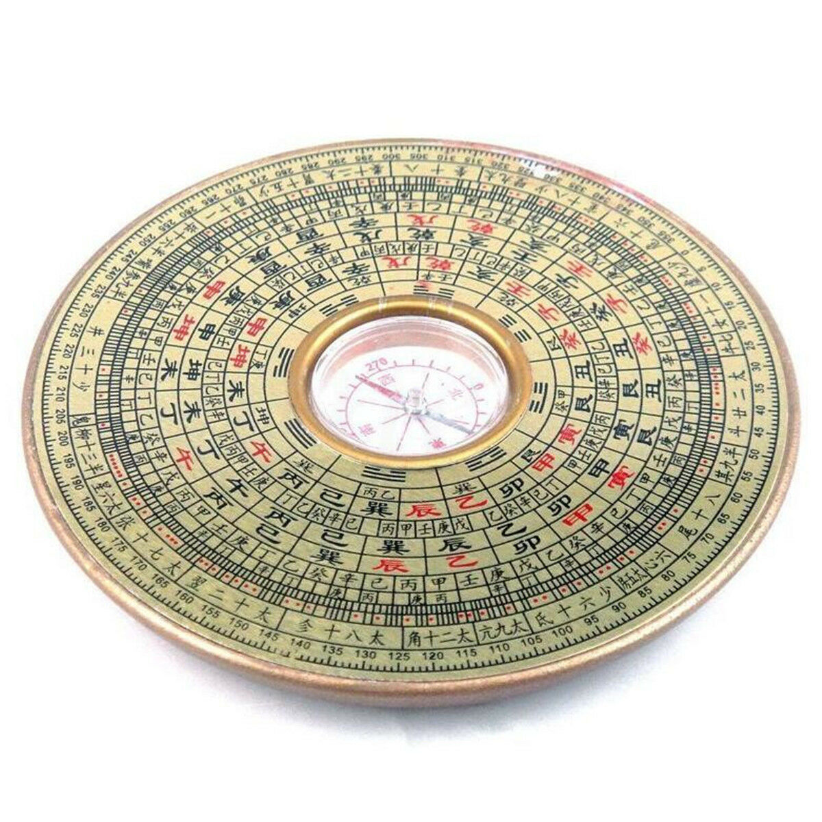 10cm BAGUA COMPASS Metal Chinese Feng Shui Lo Luo Pan Chi Ying Yang Luck