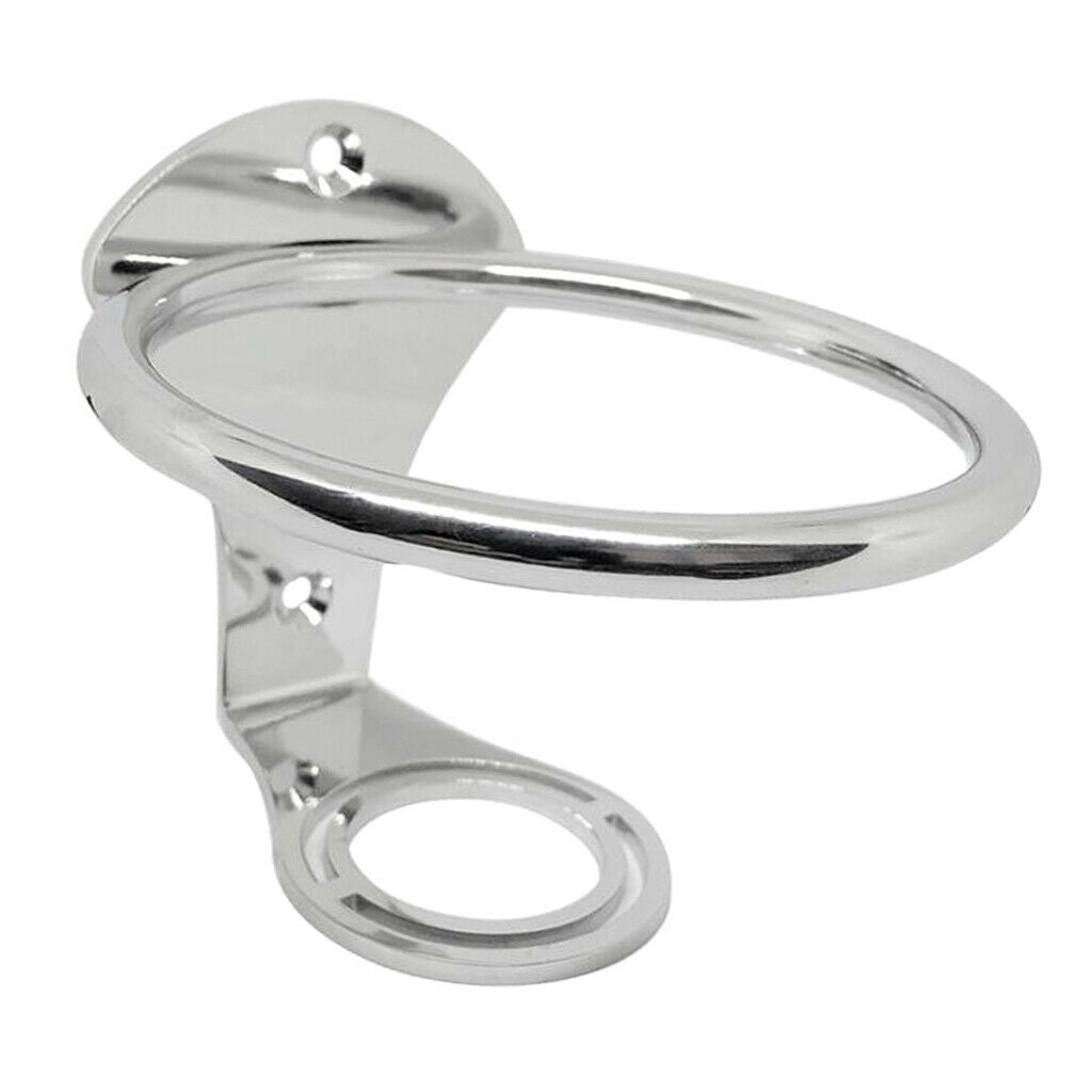 304 Stainless Steel Boat Single Ring Cup Drink Holder for Marine RV Camper - Top