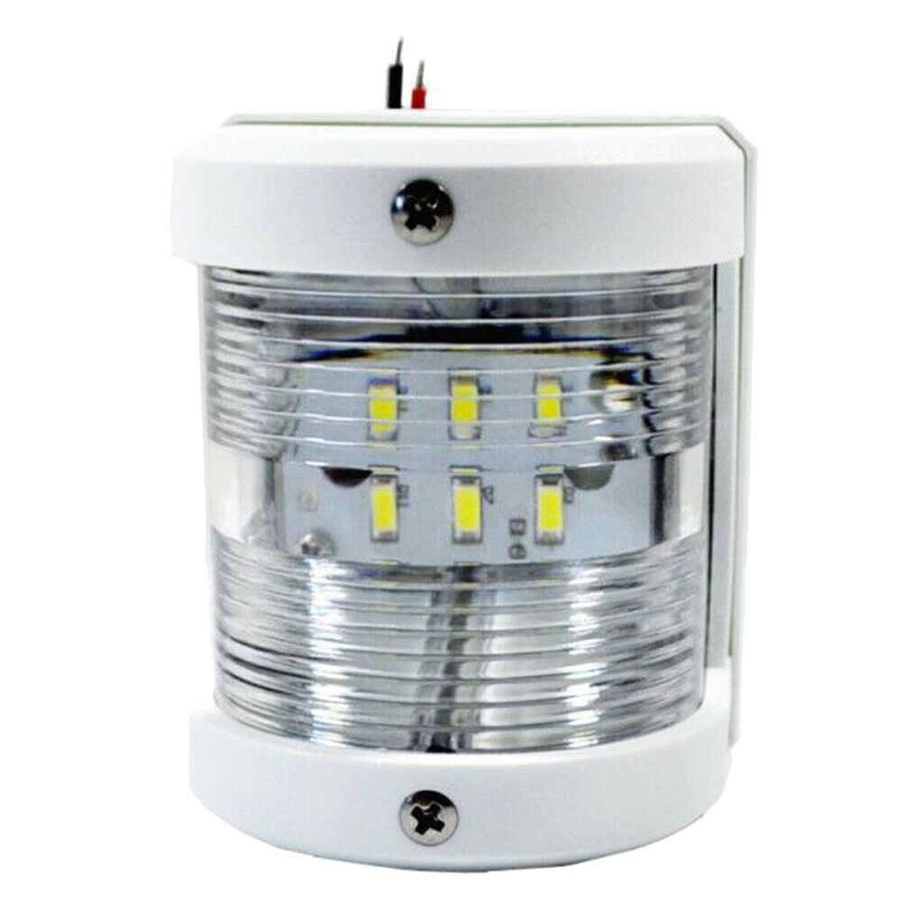 White Boat LED White Stern Navigation Lights Marine Sailing Signal Lamp
