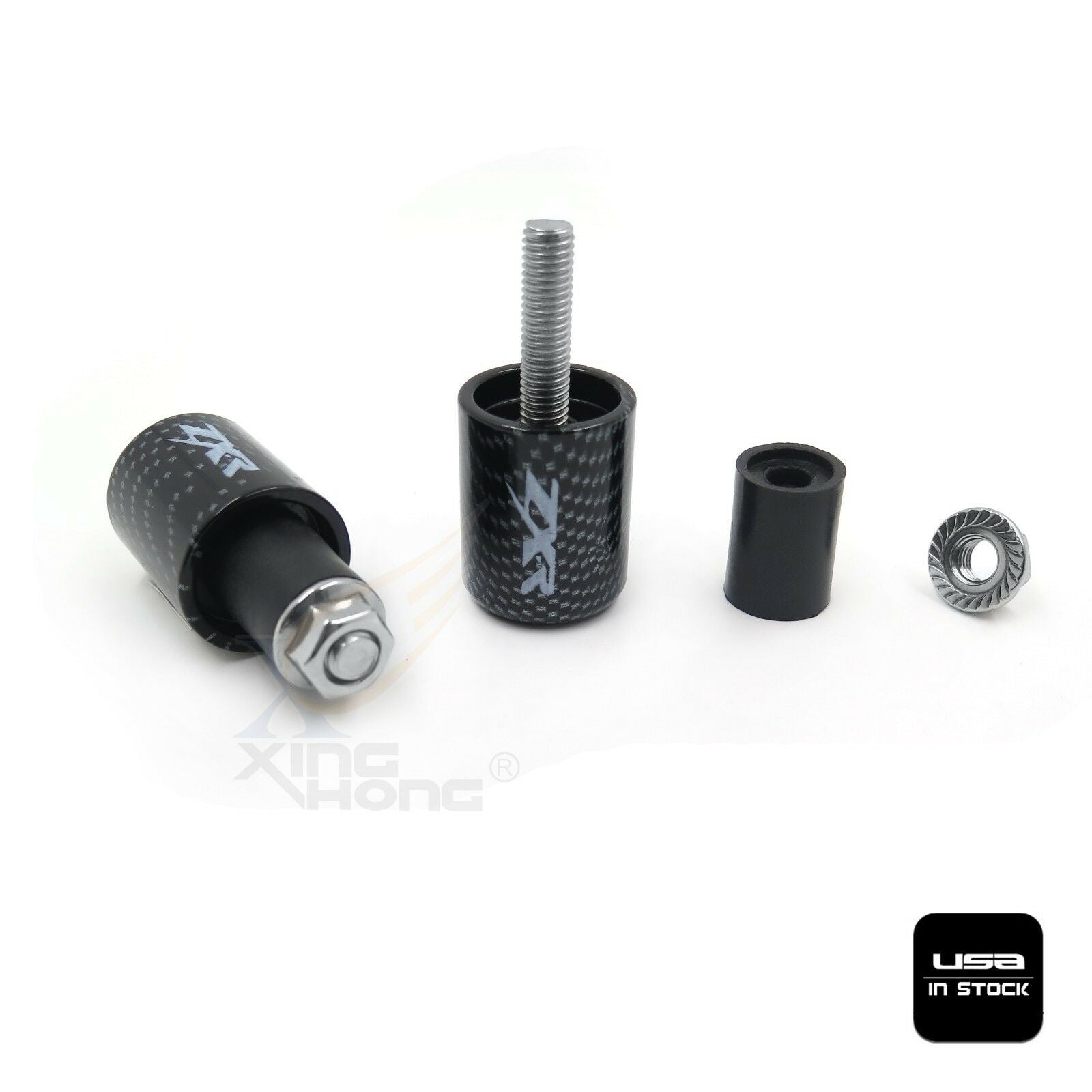 Bar Ends Rubber Sliders For Kawasaki Ninja 500R Ex500 650R Zx600 Zx6 636 Zx6Rr