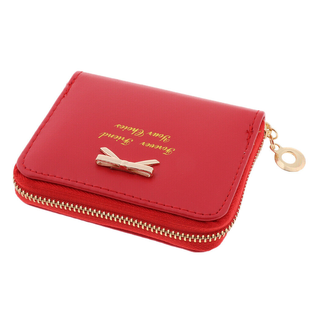 Purse Ticket Organizer Travel Handbag - Red, 10 x 9 cm