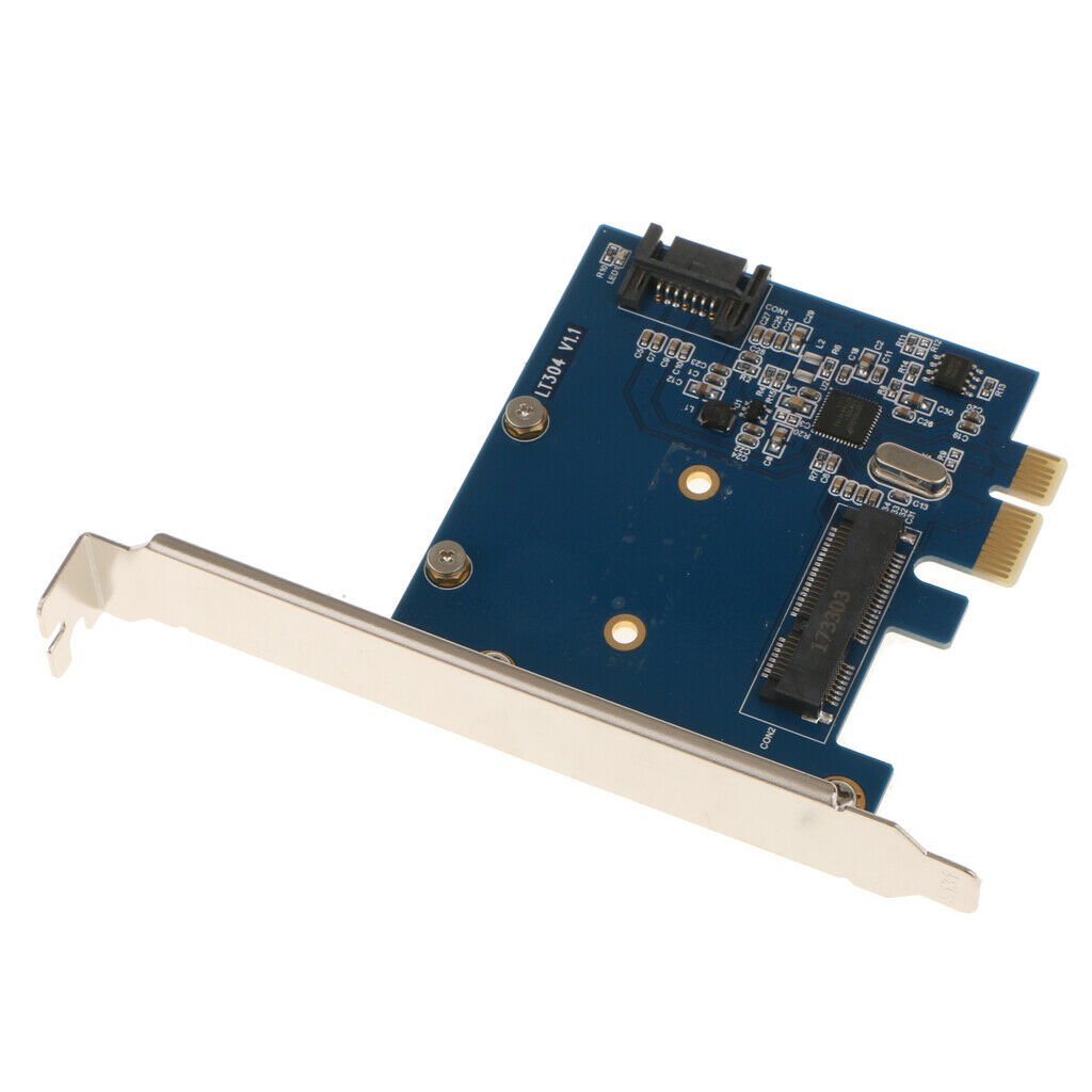 PCI-Express to mSATA3.0+SATA 3.0 HDD/SSD Converter Card ASM1061 CHIP