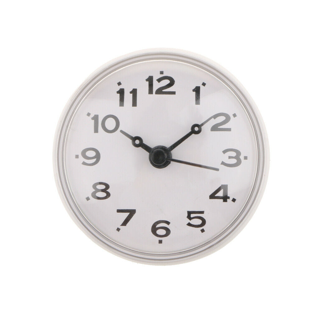 Silicone PVC Mini Kitchen Clock Suction Cup Clock Waterproof for Mirror