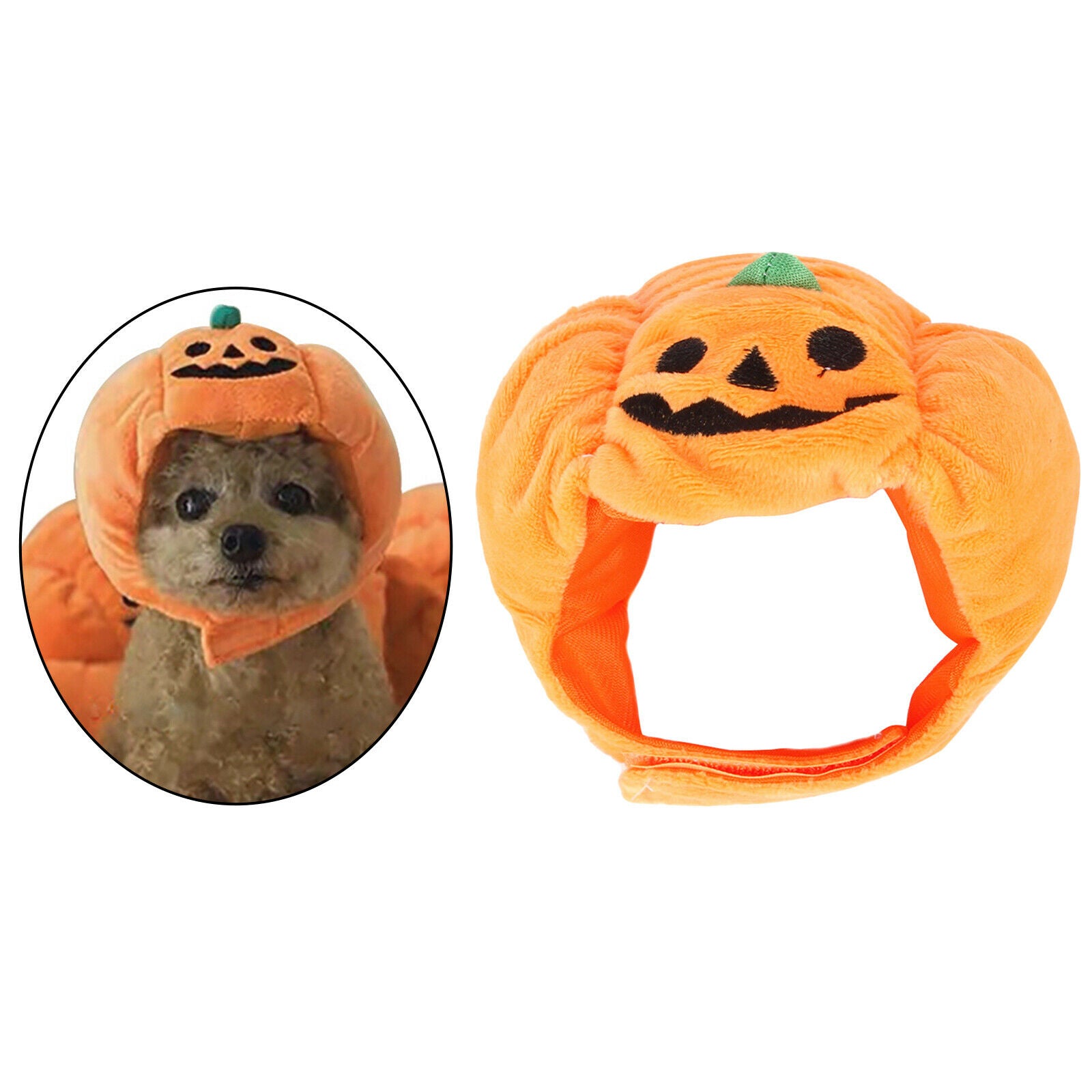 Dog Cat Pet Cute Halloween Pumpkin Hat Puppy Clothes Party Dress Up Supplies